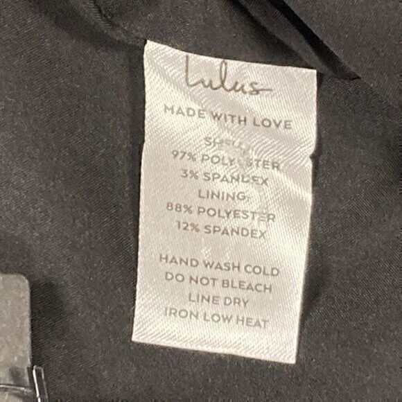 Lulus Pants Women XS Black Chic Pleated High-Waisted Wide-Leg Flare Trousers New - Picture 14 of 14